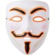 Μάσκα Πλαστική με φως Anonymous