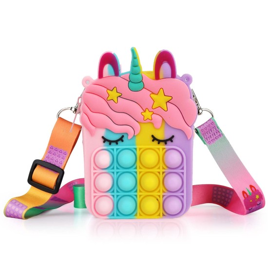 Pop it Τσάντα ‘Ωμου - Unicorn Multicolor Pop it Τσάντα ‘Ωμου - Unicorn Multicolor