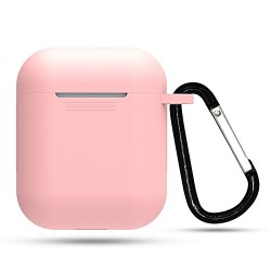 Θήκη σιλικόνης για Air-pods με Γάντζο Φούξια OEM