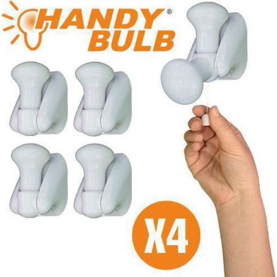 Ασύρματη κινητή λάμπα Led 4 τεμαχίων Handy Bulb Ασύρματη κινητή λάμπα Led 4 τεμαχίων Handy Bulb
