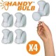 Ασύρματη κινητή λάμπα Led 4 τεμαχίων Handy Bulb Ασύρματη κινητή λάμπα Led 4 τεμαχίων Handy Bulb