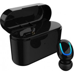 HBQ - Q26 Ακουστικό Bluetooth με ένα ακουστικό + Μπαταρία Μαύρο