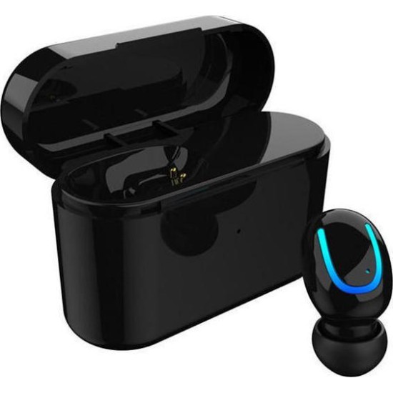 HBQ - Q26 Ακουστικό Bluetooth με ένα ακουστικό + Μπαταρία Μαύρο