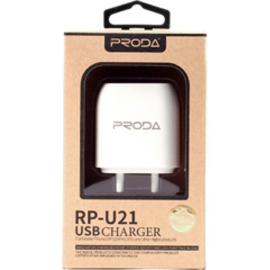 Remax Proda RP-U21 Φορτιστής Micro USB 2 Θυρών
