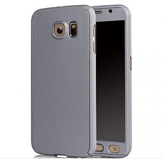 360 Full Body Θήκη για το Samsung S7 Edge Ασημί