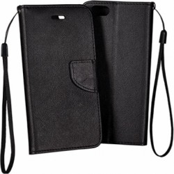 OEM Fancy Diary Θήκη Μαύρη  (iPhone 8/7)