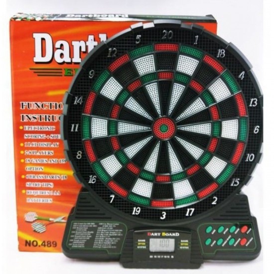 DARTBOARD ΗΛΕΚΤΡΟΝΙΚΟΣ ΣΤΟΧΟΣ ΜΕ ΒΕΛΗ OEM 489 DARTBOARD ΗΛΕΚΤΡΟΝΙΚΟΣ ΣΤΟΧΟΣ ΜΕ ΒΕΛΗ OEM 489