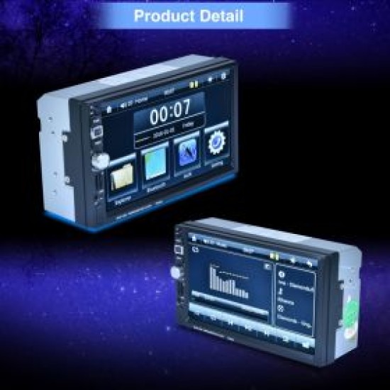 Multimedia 7030CM Ηχοσύστημα Αυτοκινήτου Universal 2DIN (Bluetooth/USB) με Οθόνη Αφής 7"