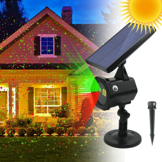 Ηλιακός Νυχτερινός Προβολέας Αυτόματης Λειτουργίας - Christmas Solar Star Laser SP25W