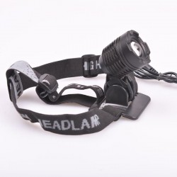 Φακός CREE LED XML T6 ποδηλάτου ή κεφαλής 1000lm με επαναφορτιζόμενη μπαταρία