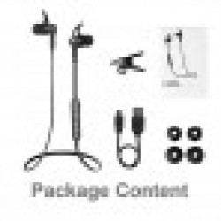 Earphones Bluetooth Sweatproof Magnetic L96BL Black