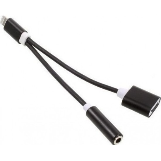 Dual Headphone Audio Charger Splitter Adapter Cable for iPhone XS / XS Max / XR