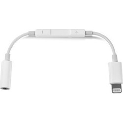 Αντάπτορας για Apple Lighting σε 3.5 Jack με χειρισμό έντασης MH020 (14cm) White (oem)