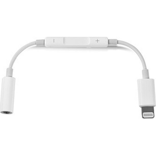 Αντάπτορας για Apple Lighting σε 3.5 Jack με χειρισμό έντασης MH020 (14cm) White (oem)