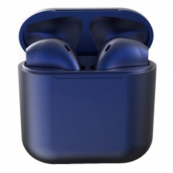 inpods 12 ασύρματα ακουστικά με θήκη φόρτισης Bluetooth 5.0 Touch & Voice Function Μπλε