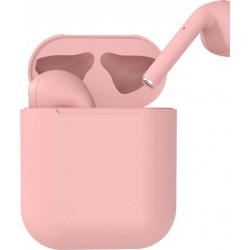 Ασύρματα ακουστικά bluetooth με βάση φόρτισης - Coral pink - DS200 - TWS