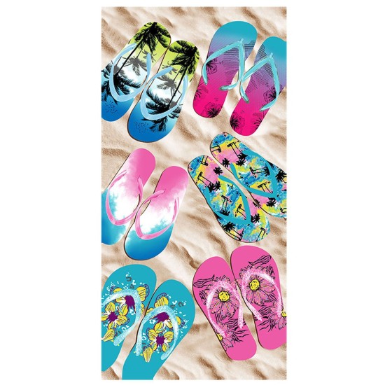 ΠΕΤΣΕΤΑ ΘΑΛΑΣΣΗΣ ΤΥΠΩΜΕΝΗ MICROFIBER 70x140cm   245gr SUMMERtiempo 622154  S4 Σαγιονάρες