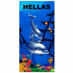 ΠΕΤΣΕΤΑ ΘΑΛΑΣΣΗΣ ΤΥΠΩΜΕΝΗ MICROFIBER 70x140cm   245gr SUMMERtiempo 622154  S8 Hellas 