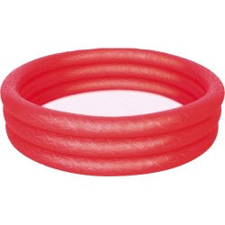 ΠΙΣΙΝΑ ΦΟΥΣΚΩΤΗ ΜΟΝΟΧΡΩΜΗ ΜΕΓΑΛΗ BESTWAY Φ122cm  Y25cm Bestway 51025 Κόκκινη