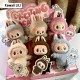 OEM Lovely Λούτρινο Labubu με πλαστικό πρόσωπο Brown- Have a seat Vinyl Plush Blind Box