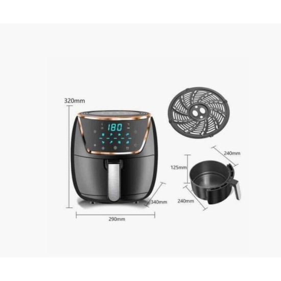 Ψηφιακή φριτέζα αέρα Q-G28 Digital Touch Air Fryer -7,5L 1500W Andowl