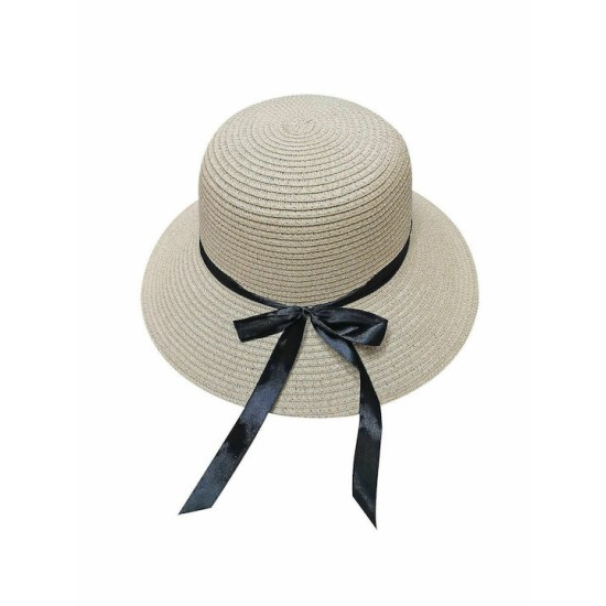 ΚΑΠΕΛΟ ΨΑΘΟΧΑΡΤΟ ΚΩΝΟΣ ΓΥΝΑΙΚΕΙΟ Φ33cm SUMMERtiempo 622565 Μπεζ