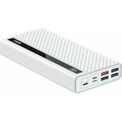 Remax RPP-197 Power Bank 30000mAh 22.5W με 4 Θύρες USB-A και Θύρα USB-C Power Delivery Λευκό