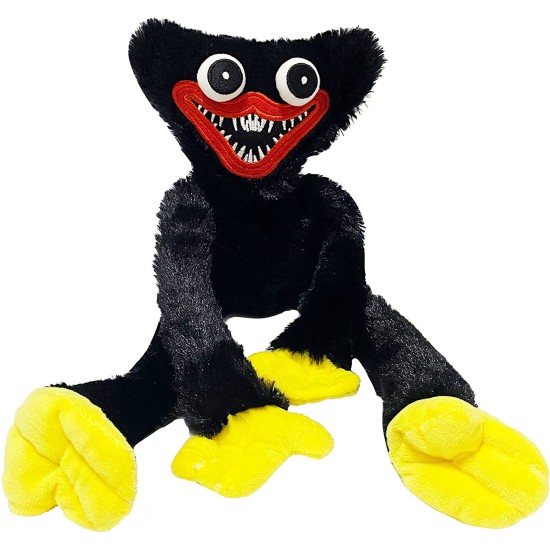 Huggy Wuggy βελούδινη κούκλα Μαύρο 40cm Huggy Wuggy βελούδινη κούκλα Μαύρο 40cm