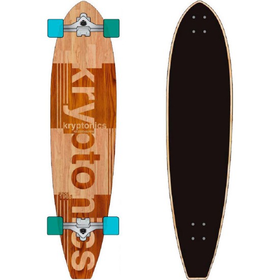 Kryptonics Block Tail Complete Longboard Καφέ