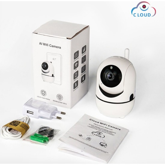 YCC365 IP Κάμερα Παρακολούθησης Wi-Fi 1080p με Αμφίδρομη Επικοινωνία HIP291-2M-AI