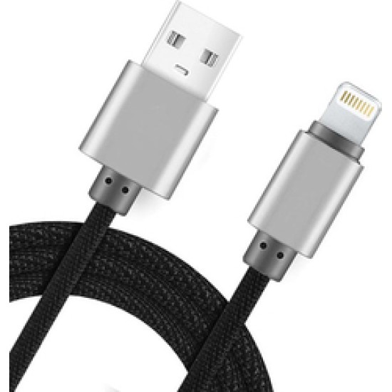 Καλώδιο φόρτισης και μεταφοράς δεδομένων Lightning 2.1A - Fineblue F-C08-1- Μαύρο