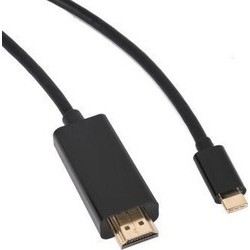  Regular USB 3.1 Cable USB-C male - HDMI male Μαύρο 1.8m (3141) 