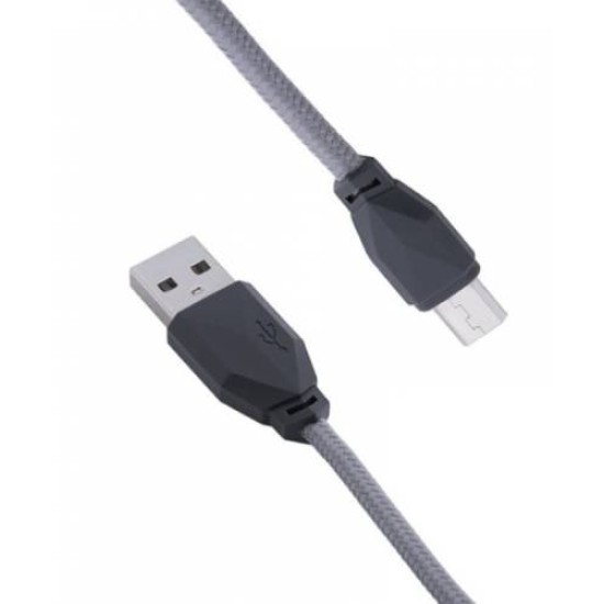 Awei cl-982 Καλώδιο Φόρτισης και Μεταφοράς Δεδομένων USB σε Micro USB 1mm Γκρί