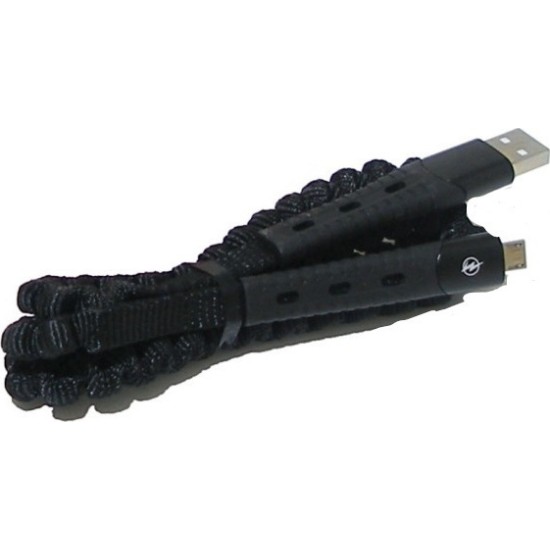 Moxom Braided USB 2.0 Cable USB-C male - USB-A male Μαύρο 1m (MX-CB2)