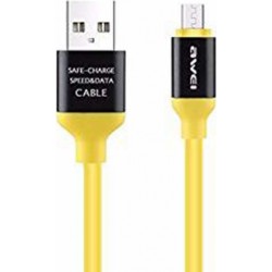  Awei Regular USB 2.0 to micro USB Cable κίτρινο 1m (CL-81) 