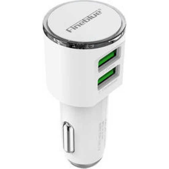 Φορτιστής αυτοκινήτου με 2 θύρες USB Fineblue F-UC06 Dual USB Car Adapter 3.4A & Micro USB Cable