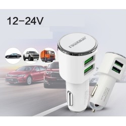 Φορτιστής αυτοκινήτου με 2 θύρες USB 3.4A και καλώδιο Lighting Fineblue F-UC06