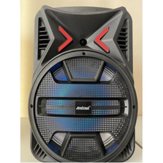 Andowl Σύστημα Karaoke με Ενσύρματo Μικρόφωνo AN-Q1200 σε Μαύρο Χρώμα