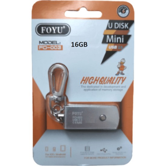 Foyu FO-003 16GB USB 2.0 Stick Γκρι