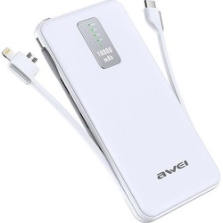 Awei Power Bank (White) P11K 10000mAh