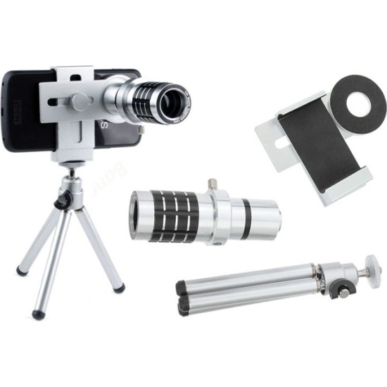 Φακός κάμερας για το κινητό τηλέφωνο με zoom 12x Mobile Telephoto Lens-OEM