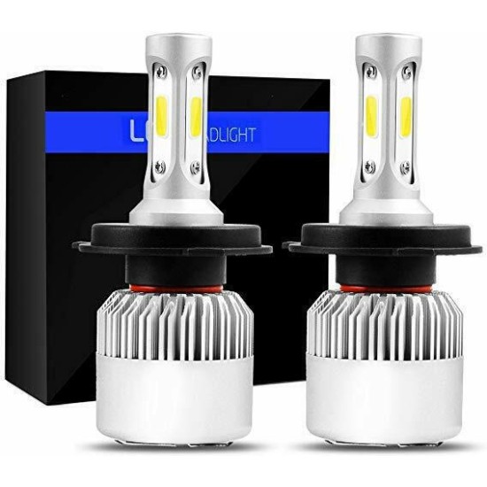 Auxmart Λάμπες Αυτοκινήτου & Μοτοσυκλέτας S2 H7 LED 6000K Ψυχρό Λευκό 9-32V 36W 2τμχ