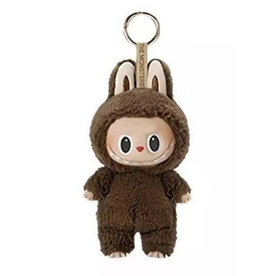 OEM Lovely Λούτρινο Labubu με πλαστικό πρόσωπο Brown- Have a seat Vinyl Plush Blind Box