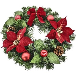 Στεφάνι Χριστουγεννιάτικο Αλεξανδρινά 30cm XMASfest 11387