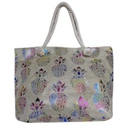 ΤΣΑΝΤΑ ΠΑΡΑΛΙΑΣ ΑΝΑΝΑΔΕΣ ΜΕ ΣΧΟΙΝΙ 49x27cm