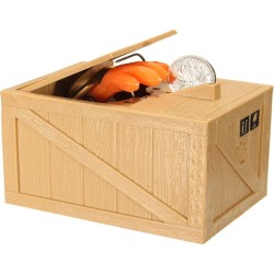Παιδικός Κουμπαράς γάτα σε κουτί Cat in Box Bank