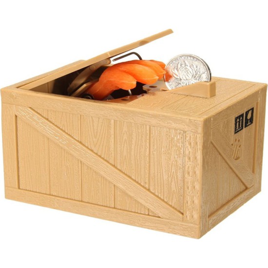 Παιδικός Κουμπαράς γάτα σε κουτί Cat in Box Bank