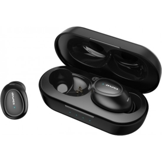 Ασύρματα Bluetooth Ακουστικά με Βάση Φόρτισης Awei - T6C Μαύρο Ασύρματα Bluetooth Ακουστικά με Βάση Φόρτισης Awei - T6C Μαύρο