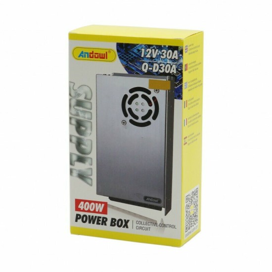 Andowl Qd30a Τροφοδοτικό LED Ισχύος 400W με Τάση Εξόδου 12V