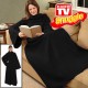 Κουβέρτα με μανίκια Fleece  Snuggle Super Soft Μαύρο